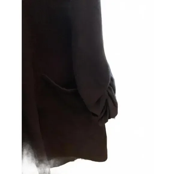 Susan Graver Navy Blue V Neck Sweatshirt Tunic Size Large - Picture 5 of 7